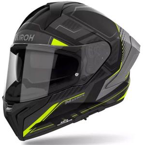 Casco integral de moto Airoh MATRYX Rocket amarillo mate