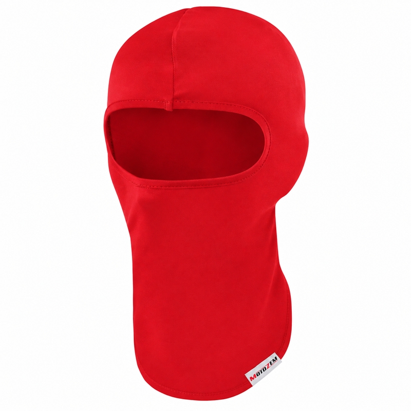MotoZem casco capucha rojo