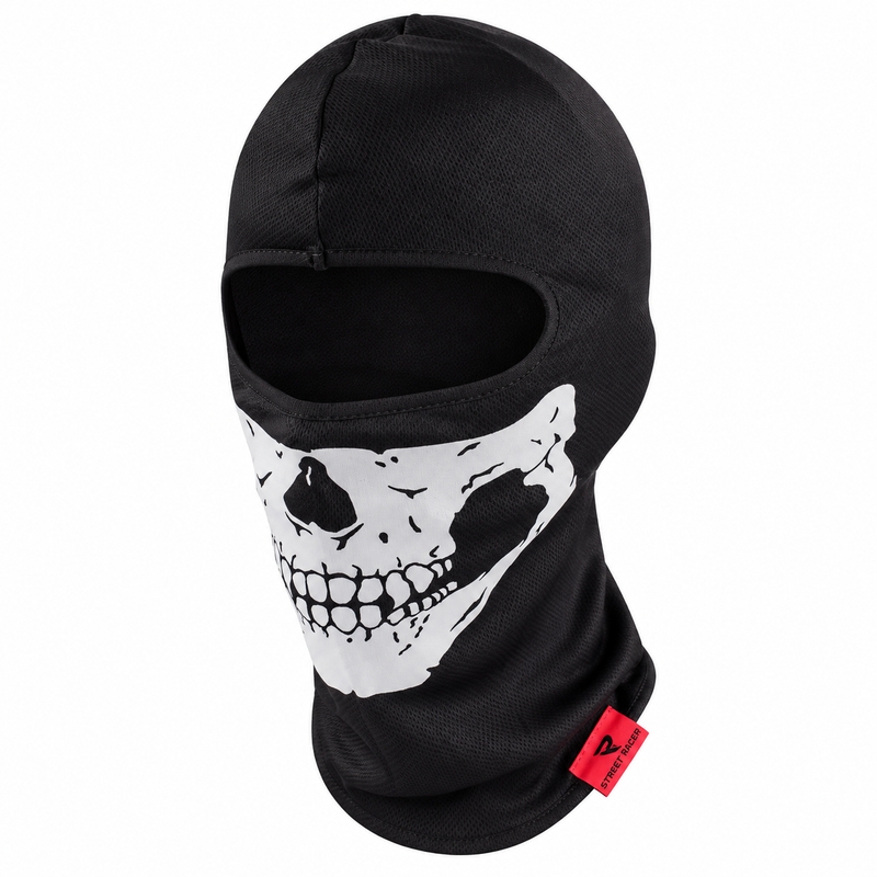 Casco Street Racer Skull Capucha