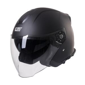 Casco moto abierto Street Racer SR 01 MotoZem Performance negro liquidación