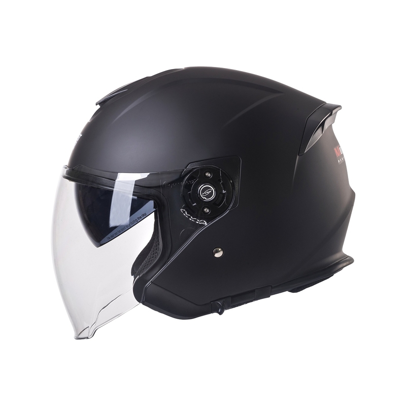 Casco moto abierto Street Racer SR 01 MotoZem Performance negro liquidación