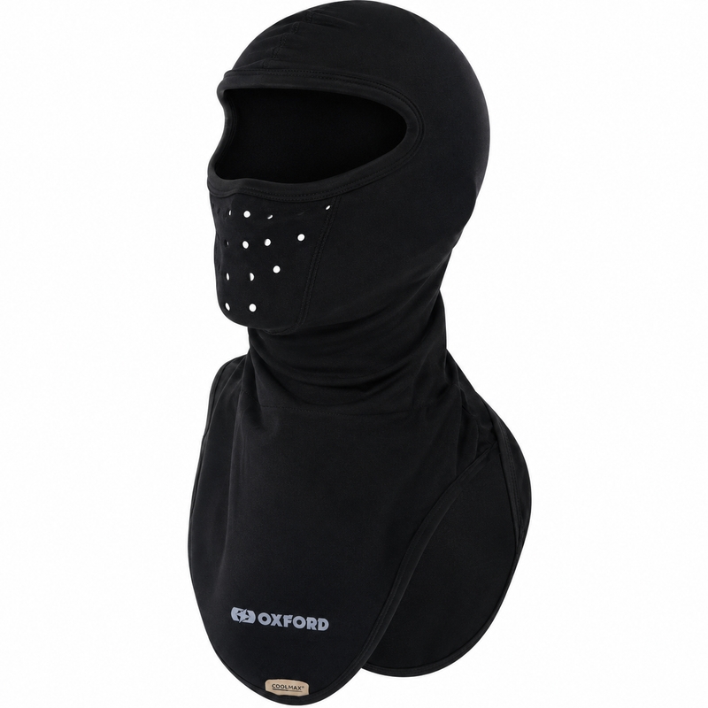 Capucha de motocicleta Oxford Balaclava Deluxe Micro Fleece negro