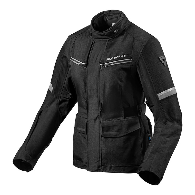 Chaqueta de moto Revit Outback 3 Negro-Plata para mujer liquidación - II. calidad
