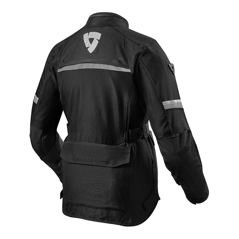 Chaqueta de moto Revit Outback 3 Negro-Plata para mujer liquidación - II. calidad