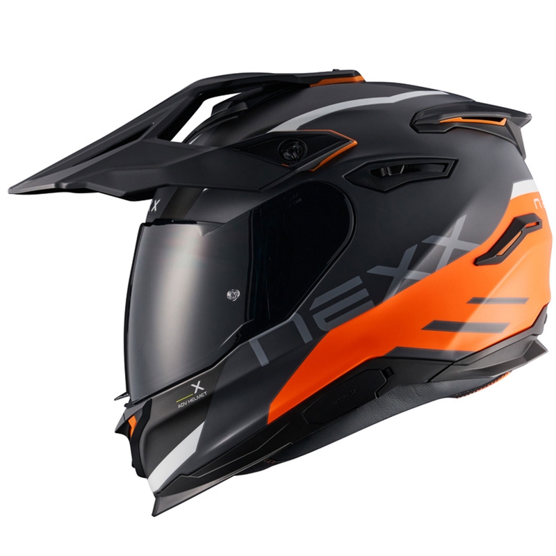 Casco de moto enduro NEXX Y.TRAVL Quest naranja mate - II. calidad liquidación