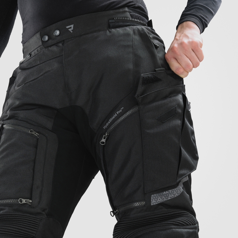 Pantalones de moto Rebelhorn Cubby V, negros - 2.ª calidad - II. calidad