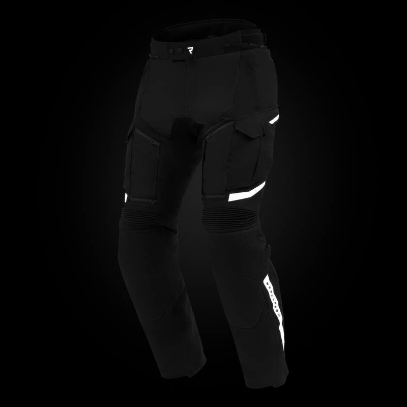 Pantalones de moto Rebelhorn Cubby V, negros - 2.ª calidad - II. calidad
