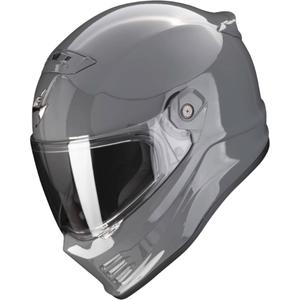 Casco integral de motocicleta SCORPION COVERT FX gris cemento - II. calidad