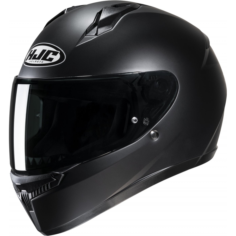 Casco integral de motocicleta semiplano HJC C10 Solid negro - II. calidad