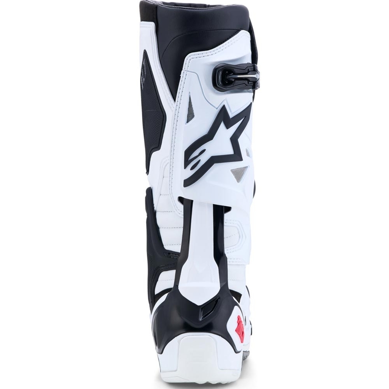 Botas de motocross Alpinestars TECH 10 blancas, negras y rojas