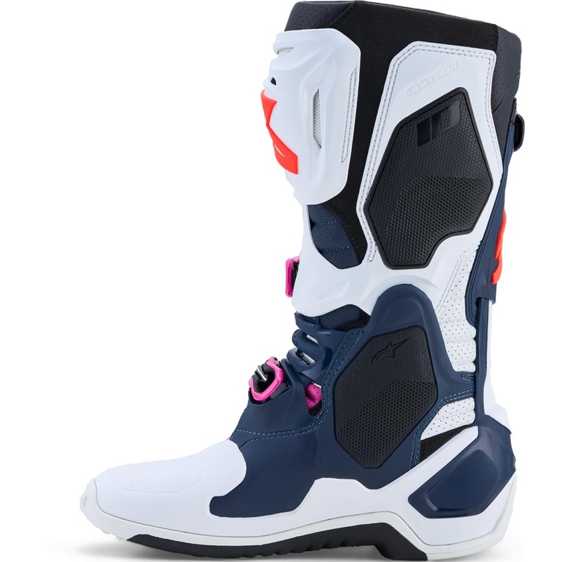 Botas de motocross Alpinestars TECH 10 Supervented azul oscuro-blanco-negro-morado