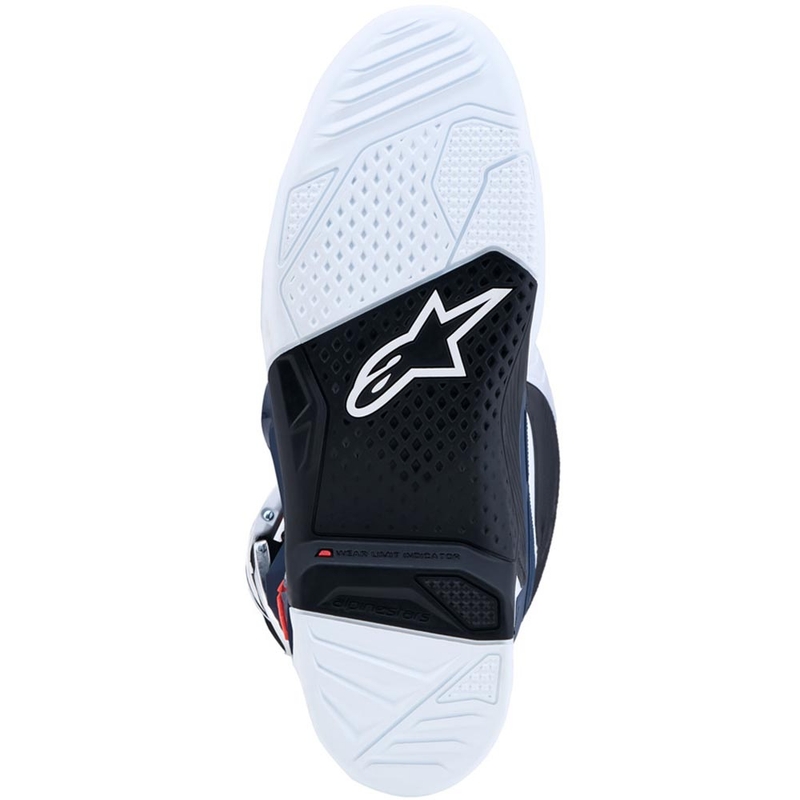 Botas de motocross Alpinestars TECH 7 morado-blanco-azul oscuro-rojo flúor