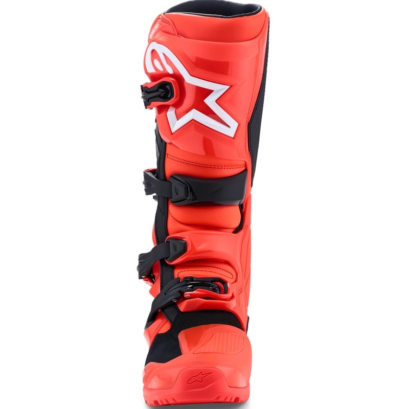 Botas de moto Alpinestars TECH 7 Enduro rojo flúor-negro
