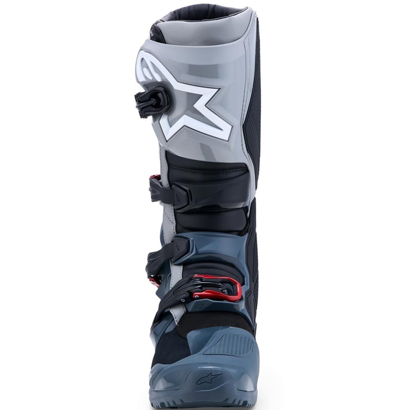 Botas de moto Alpinestars TECH 7 Enduro Drystar Gris oscuro-Gris claro-Rojo