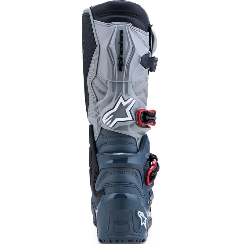 Botas de moto Alpinestars TECH 7 Enduro Drystar Gris oscuro-Gris claro-Rojo