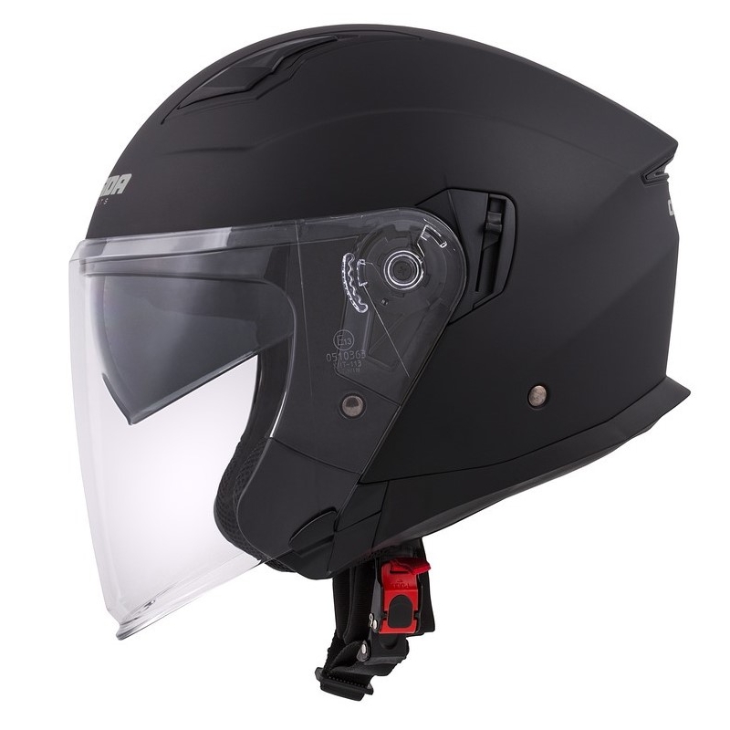Casco Moto Cassida Jet Tech Open Negro Mate