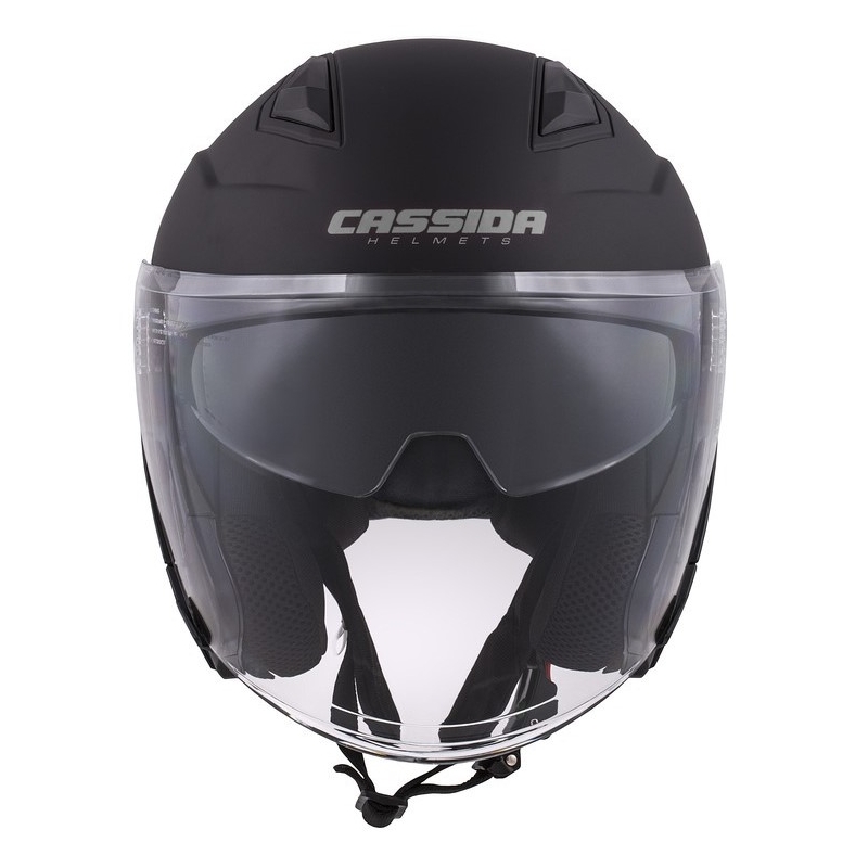 Casco Moto Cassida Jet Tech Open Negro Mate