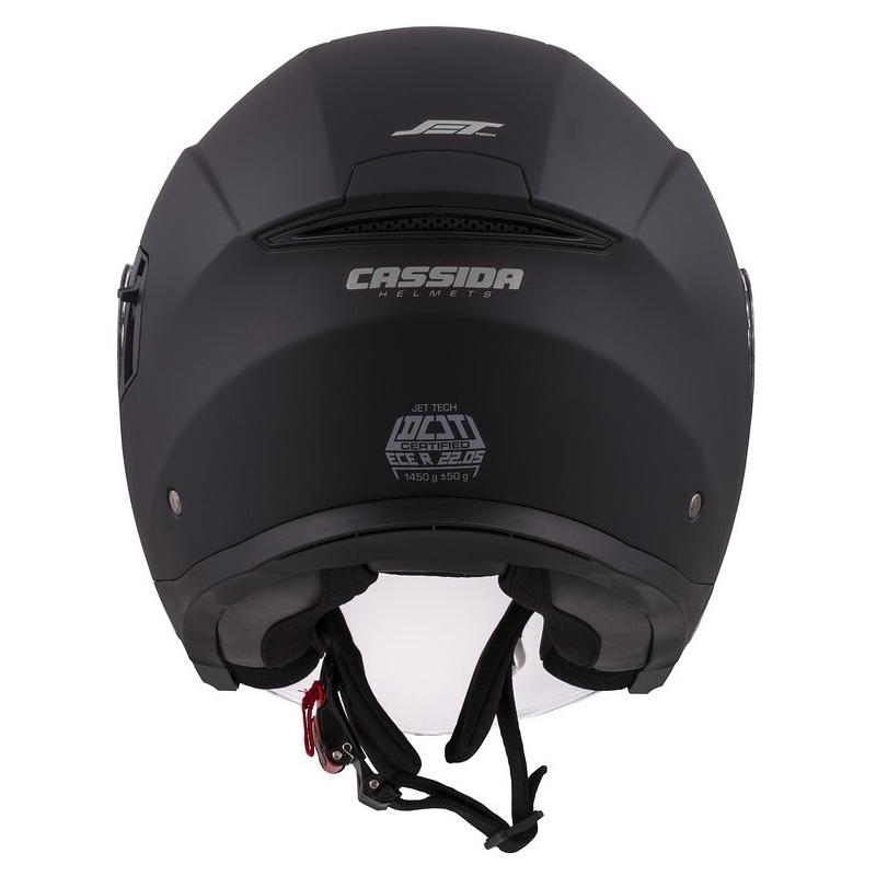 Casco Moto Cassida Jet Tech Open Negro Mate