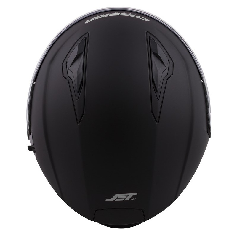 Casco Moto Cassida Jet Tech Open Negro Mate