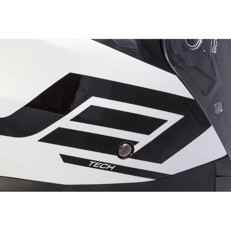 Casco Moto Cassida Jet Tech Corso Open Negro y Blanco