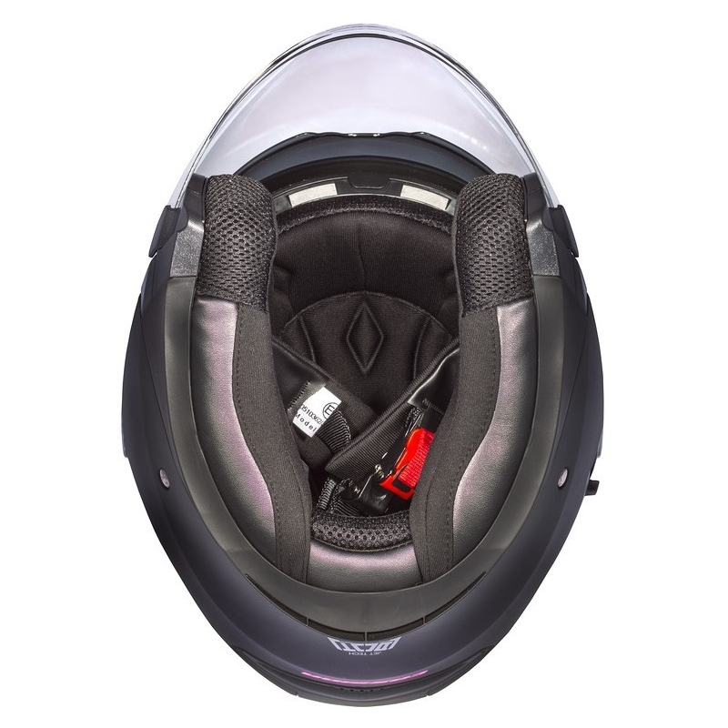Casco de moto Cassida Jet Tech Open Negro y Rosa