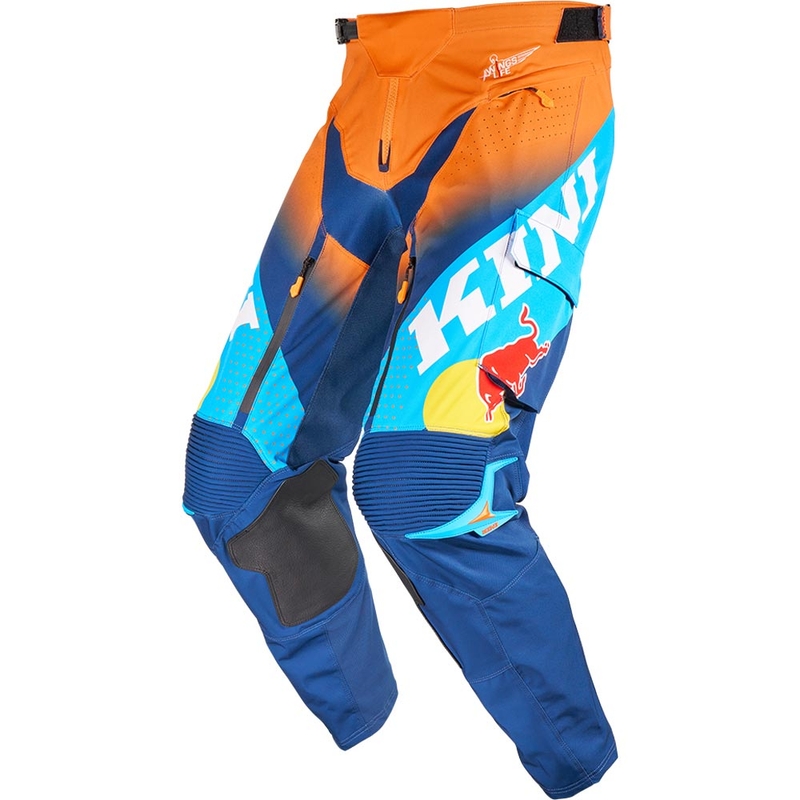 Pantalones de motocross KINI Red Bull 1.0 Rallye azul-naranja