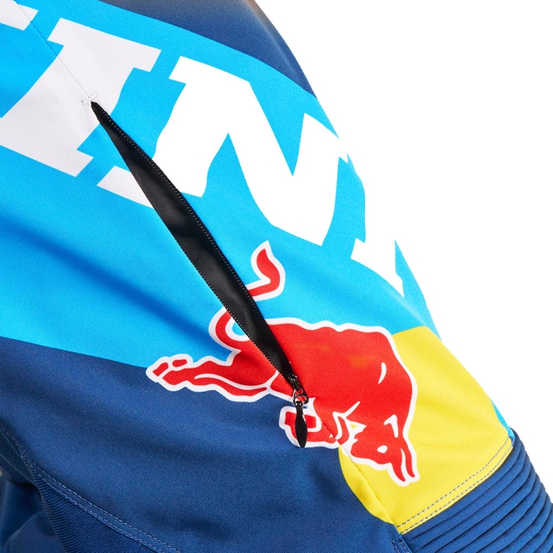Pantalones de motocross KINI Red Bull 1.0 Rallye azul-naranja
