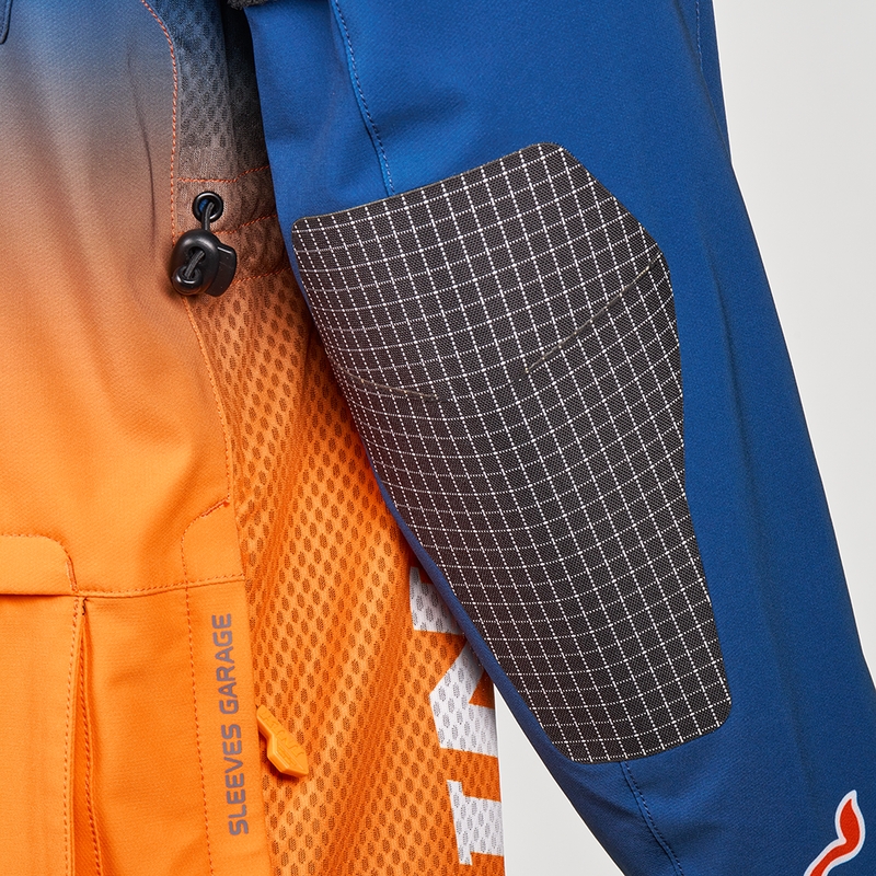 Chaqueta de motocross KINI Red Bull 1.0 Rallye azul-naranja