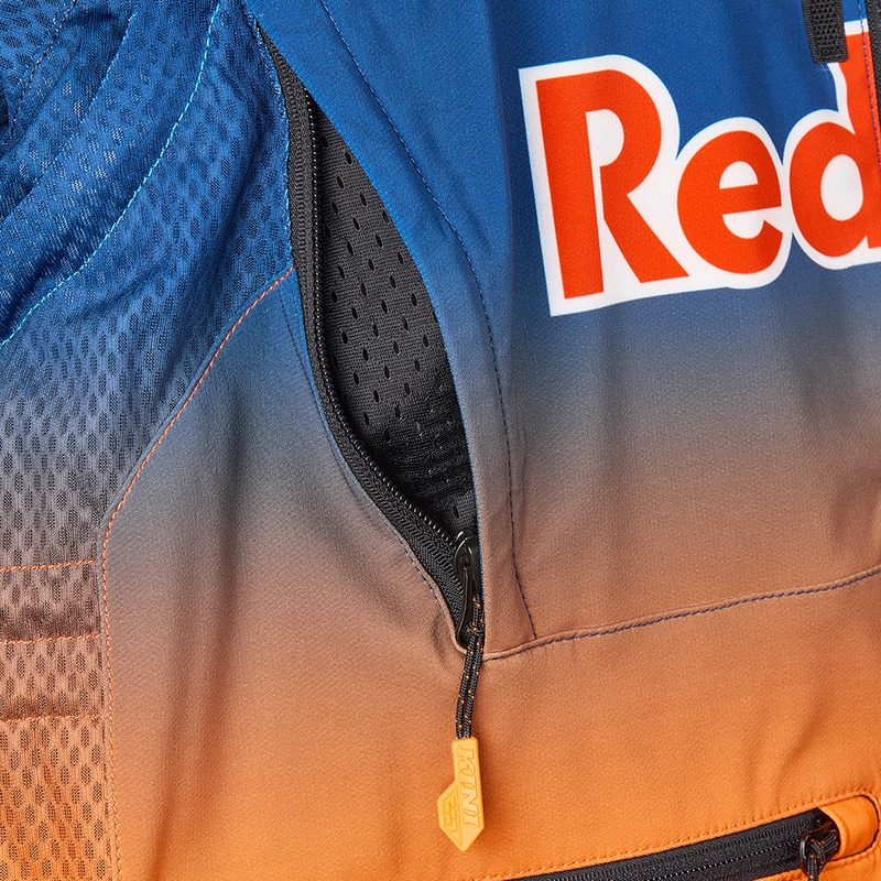 Chaqueta de motocross KINI Red Bull 1.0 Rallye azul-naranja