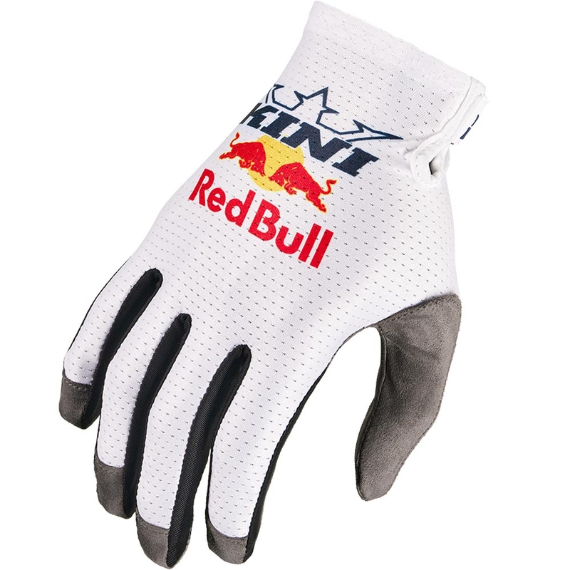Guantes de motocross KINI Red Bull 1.0 RXP blancos