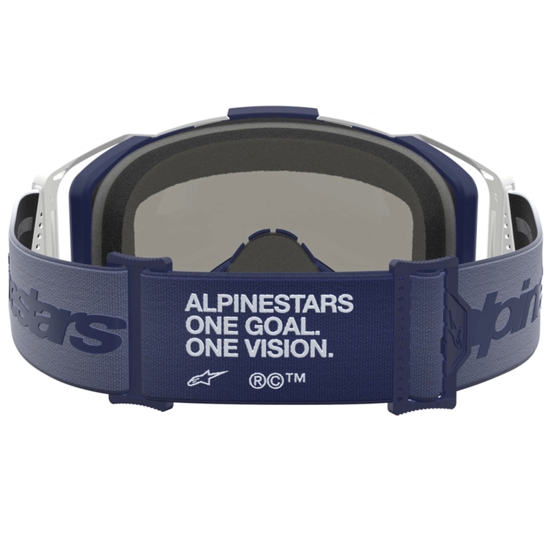 Gafas de motocross Alpinestars Vision 8 color ámbar azul-blanco