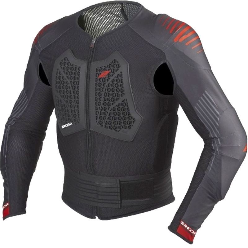 Protector corporal Zandona Action X7 negro-rojo 170-179 cm