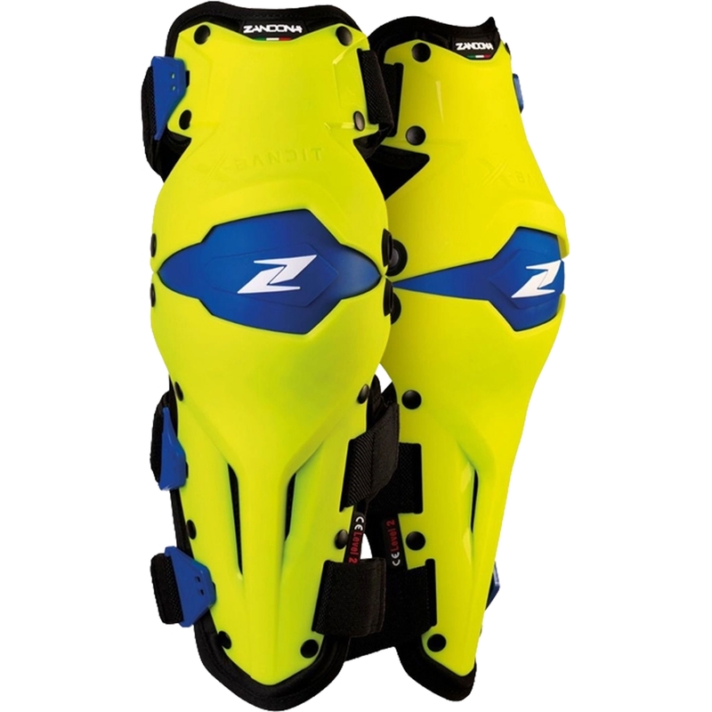 Rodilleras Zandona X-Bandit azul-amarillo