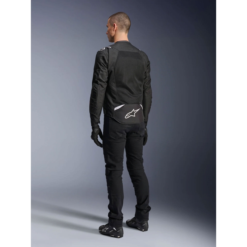 Chaqueta de moto Alpinestars T-SPS Air V2 negra y blanca
