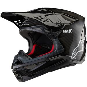 Casco de motocross Alpinestars Supertech S-M10 Solid FIM2 negro