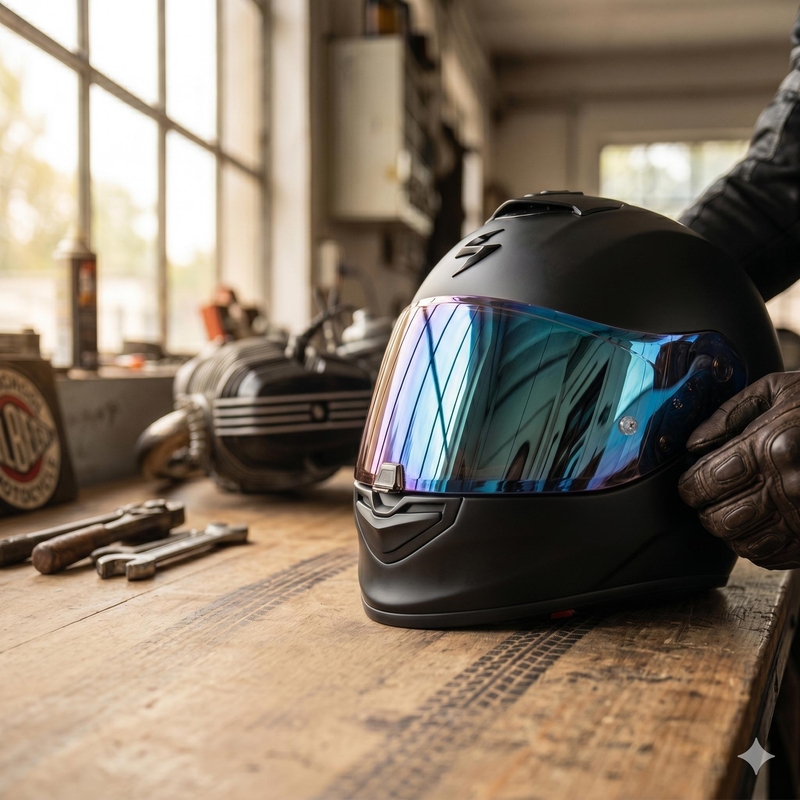 Visor de iridio azul Scorpion EXO-1400/R1/520 AIR/391 Maxvision KDF16-1