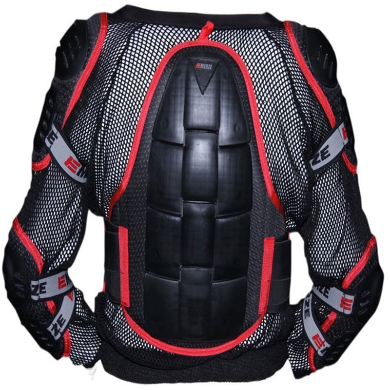 Protector corporal infantil Emerze EM5 negro-rojo