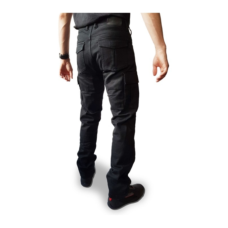 Vaqueros de moto Ozone Shadow II negros liquidación