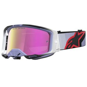 Gafas de motocross Alpinestars Vision 8 Maven color lavanda-negro