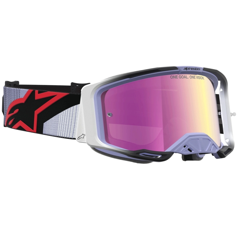 Gafas de motocross Alpinestars Vision 8 Maven color lavanda-negro
