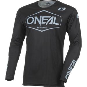 Camiseta de motocross O'Neal Mayhem Solid negra