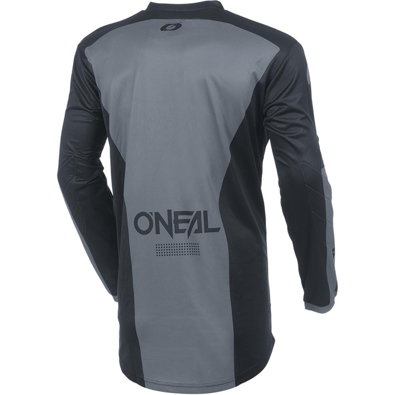 Camiseta de motocross O'Neal Element Racewear negra-gris