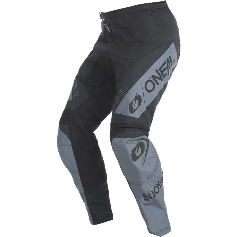 Pantalones de motocross O'Neal Element Racewear en negro y gris