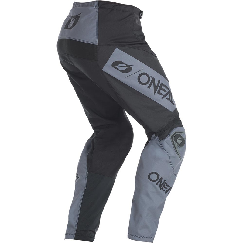 Pantalones de motocross O'Neal Element Racewear en negro y gris