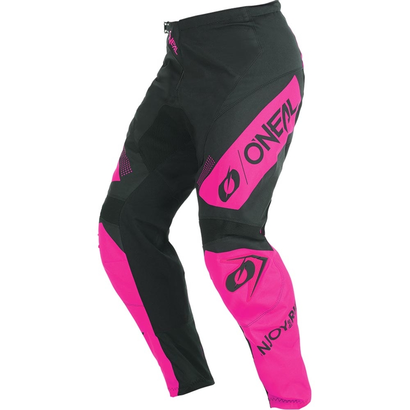 Pantalones de motocross para mujer O'Neal Element Racewear negro-rosa