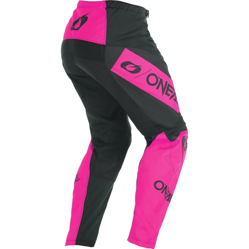 Pantalones de motocross para mujer O'Neal Element Racewear negro-rosa