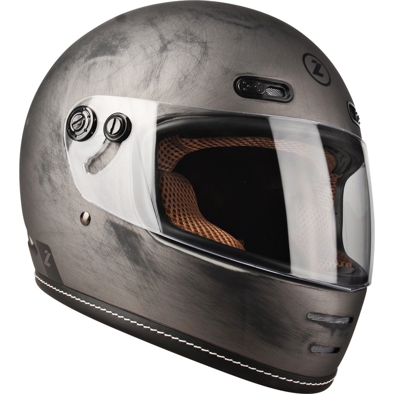 Casco integral de moto Lazer Oroshi Cafe Racer negro-marrón liquidación