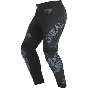 Pantalones de motocross O'Neal Element Rancid negro-gris