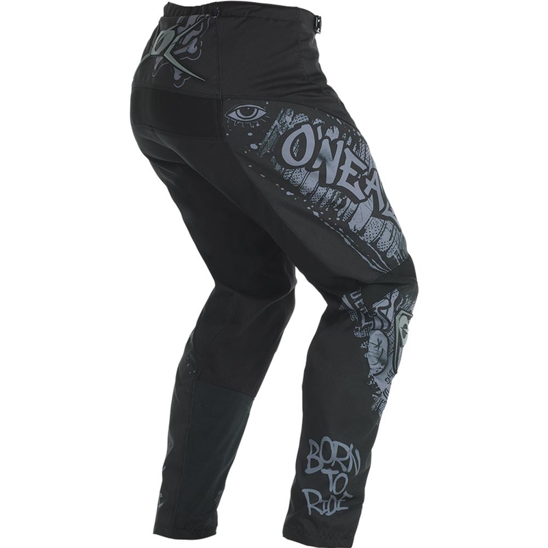 Pantalones de motocross O'Neal Element Rancid negro-gris