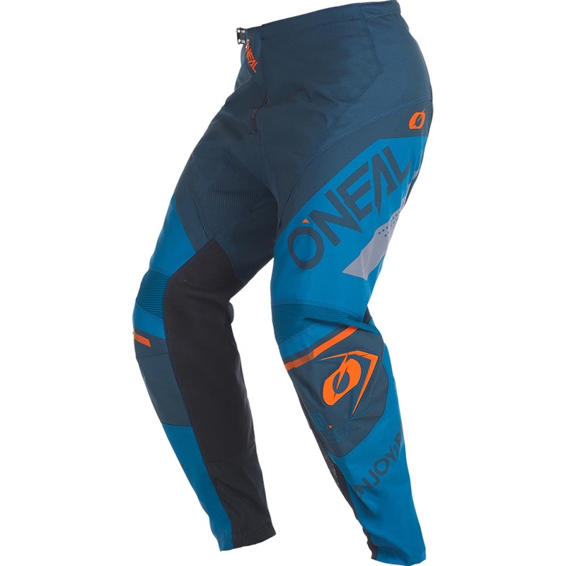 Pantalones de motocross O'Neal Element Factor azul-naranja